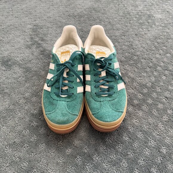 Adidas Originals Gazelle Bold Sneakers – Green, Size 9 - Picture 2 of 6